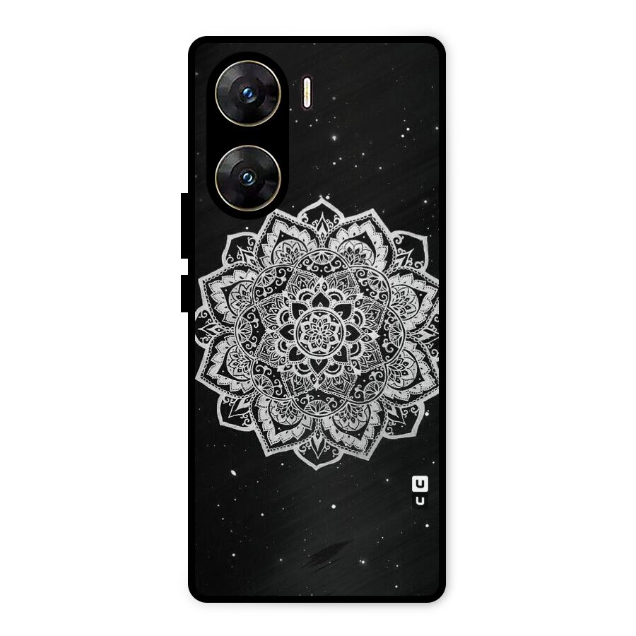 Beautiful Mandala Design Metal Back Case for Vivo V29e