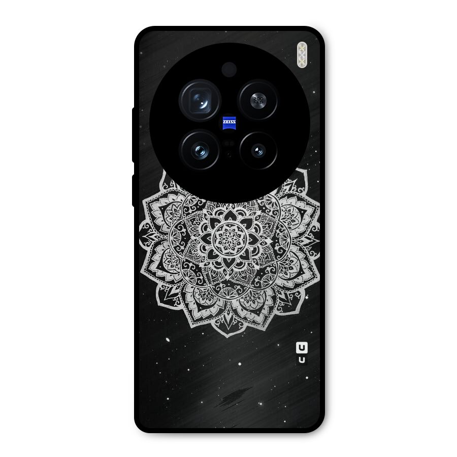 Beautiful Mandala Design Metal Back Case for Vivo X200 Pro