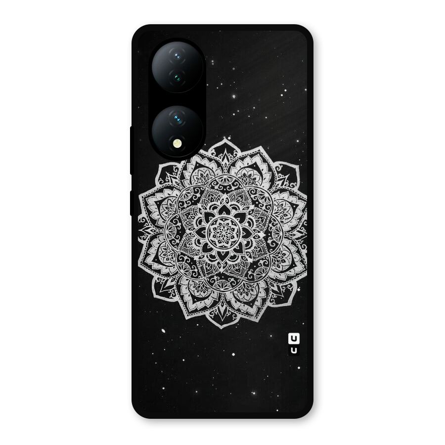 Beautiful Mandala Design Metal Back Case for Vivo Y100a