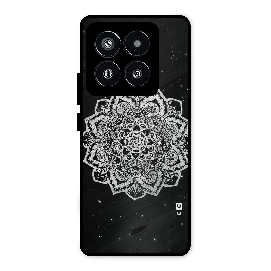 Beautiful Mandala Design Metal Back Case for Xiaomi 14 Pro