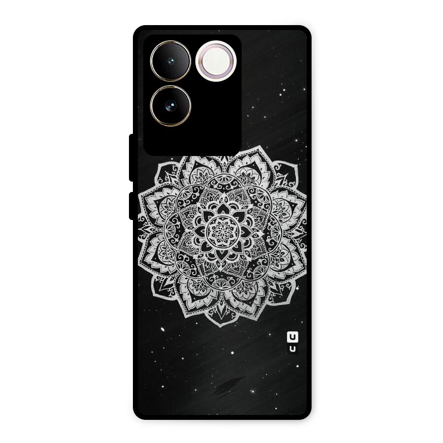 Beautiful Mandala Design Metal Back Case for iQOO Z7 Pro