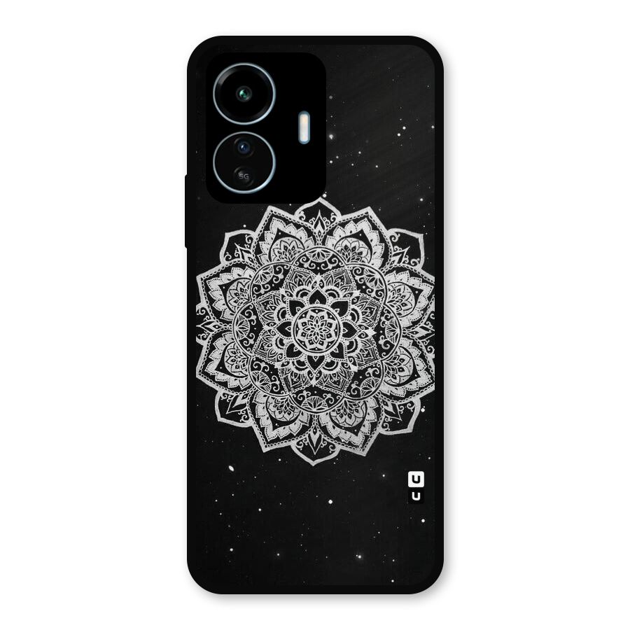 Beautiful Mandala Design Metal Back Case for vivo iQOO Z6 Lite 5G