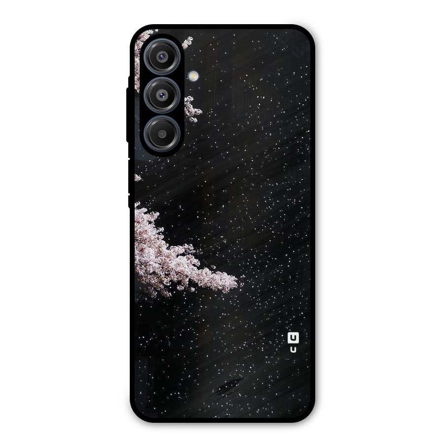 Beautiful Night Sky Flowers Metal Back Case for Galaxy A16 5G