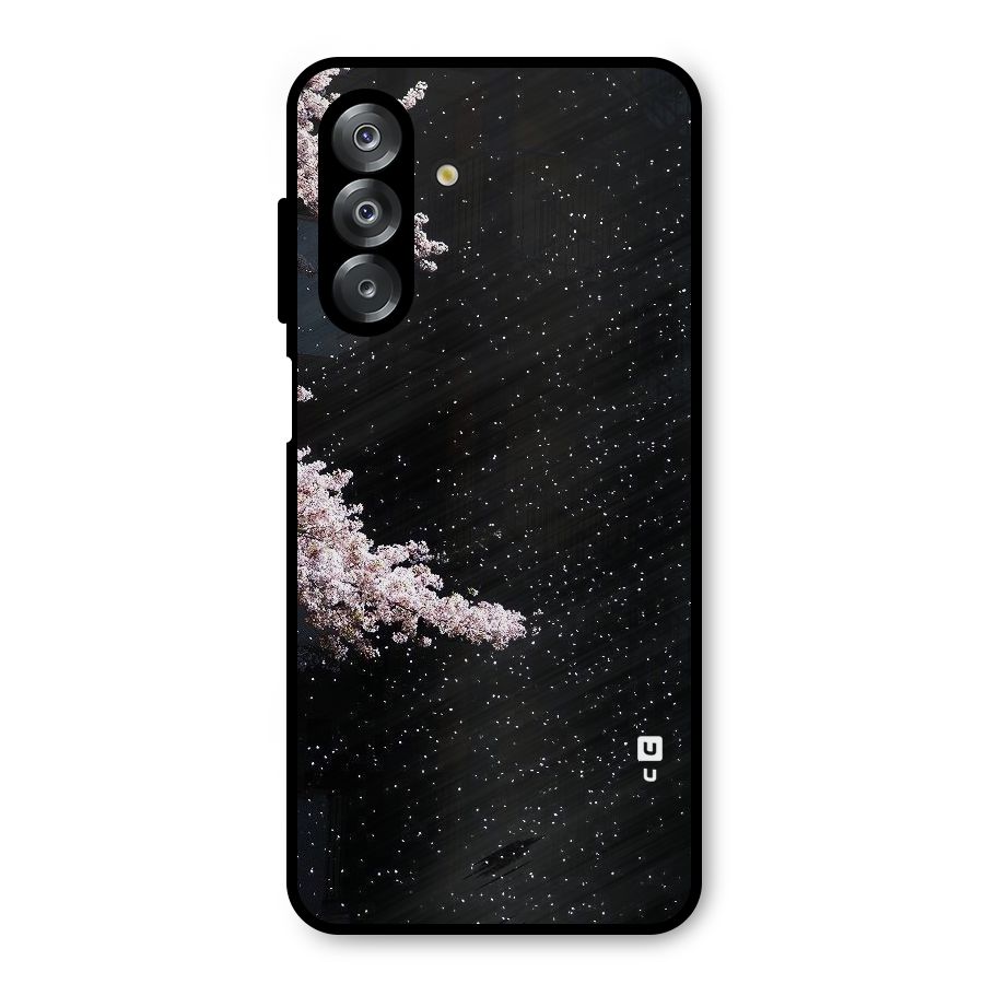 Beautiful Night Sky Flowers Metal Back Case for Galaxy A26