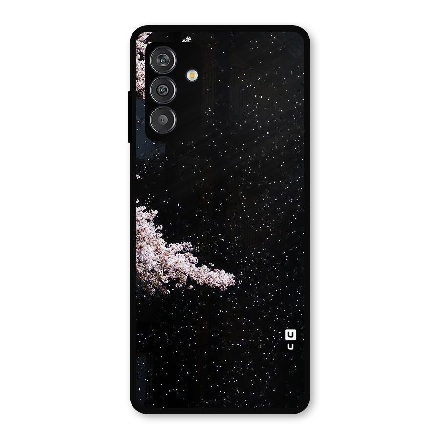 Beautiful Night Sky Flowers Metal Back Case for Galaxy F13