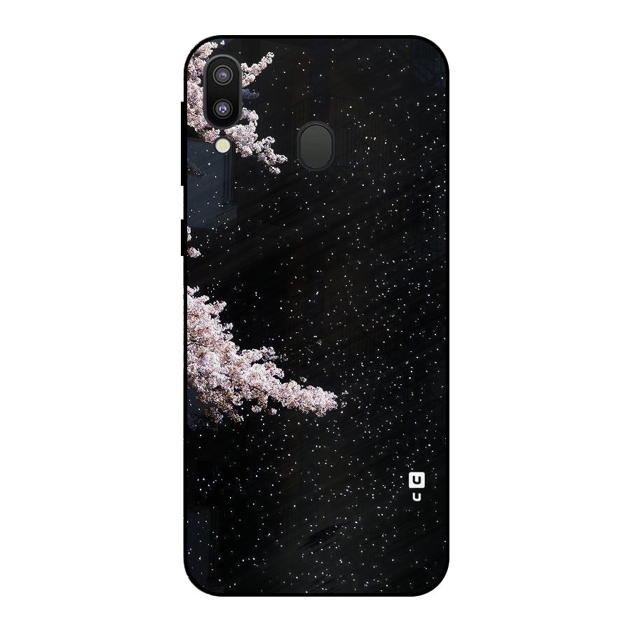 Beautiful Night Sky Flowers Metal Back Case for Galaxy M20