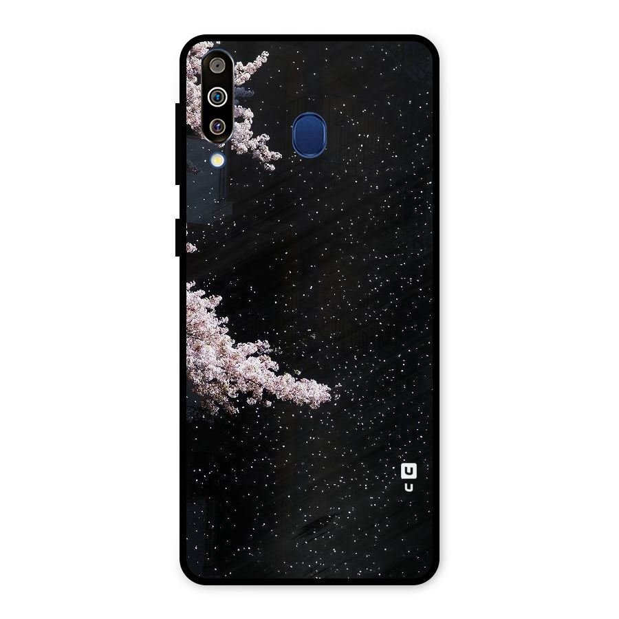 Beautiful Night Sky Flowers Metal Back Case for Galaxy M30