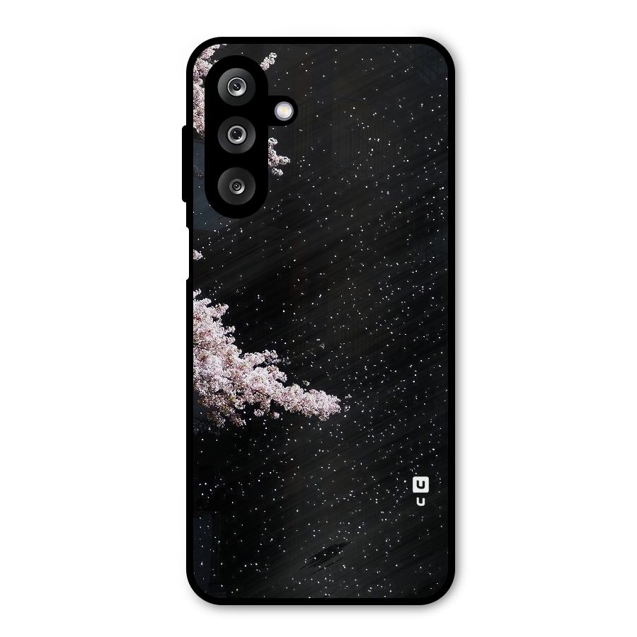 Beautiful Night Sky Flowers Metal Back Case for Galaxy M36