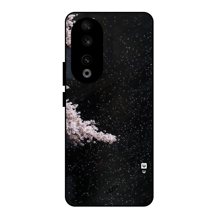 Beautiful Night Sky Flowers Metal Back Case for Honor 90