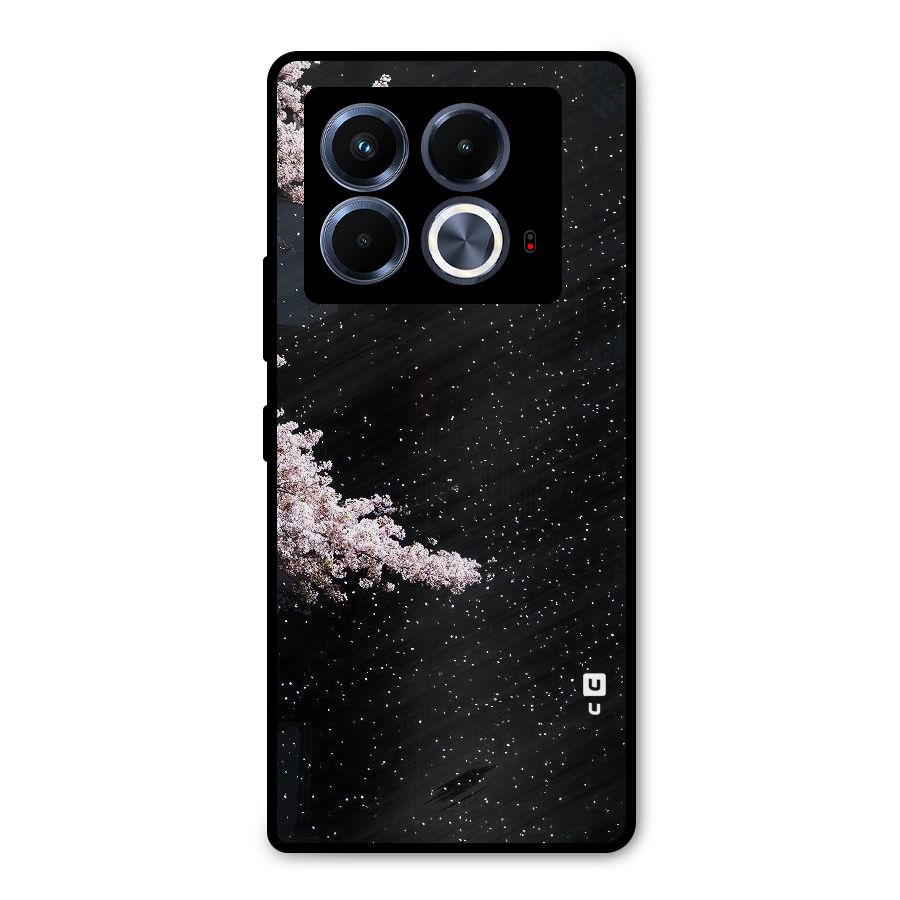 Beautiful Night Sky Flowers Metal Back Case for Infinix Note 40 5G