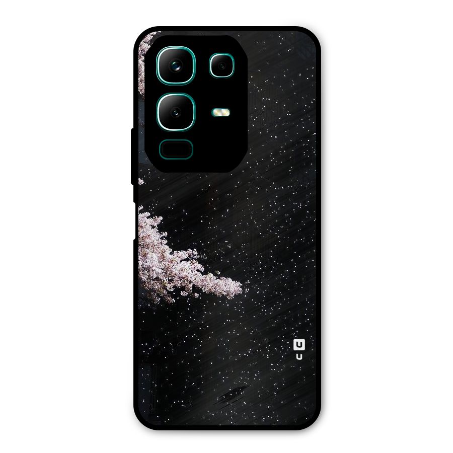 Beautiful Night Sky Flowers Metal Back Case for Infinix Note 50x