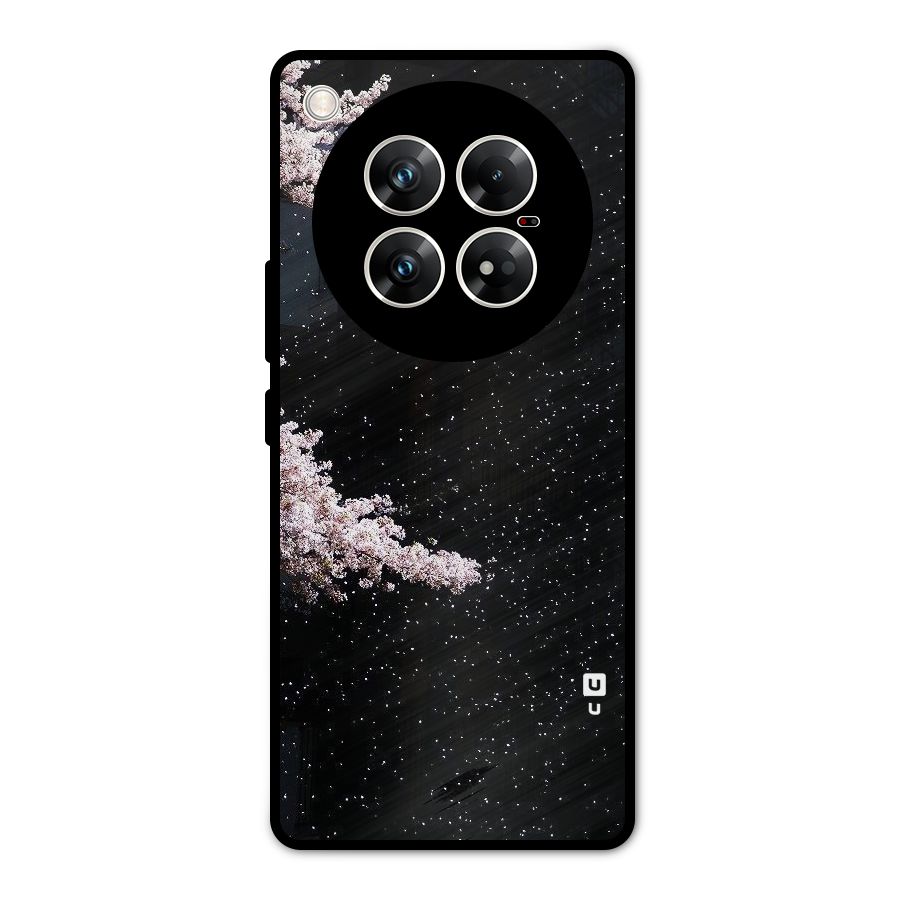 Beautiful Night Sky Flowers Metal Back Case for Infinix Zero 40 5G