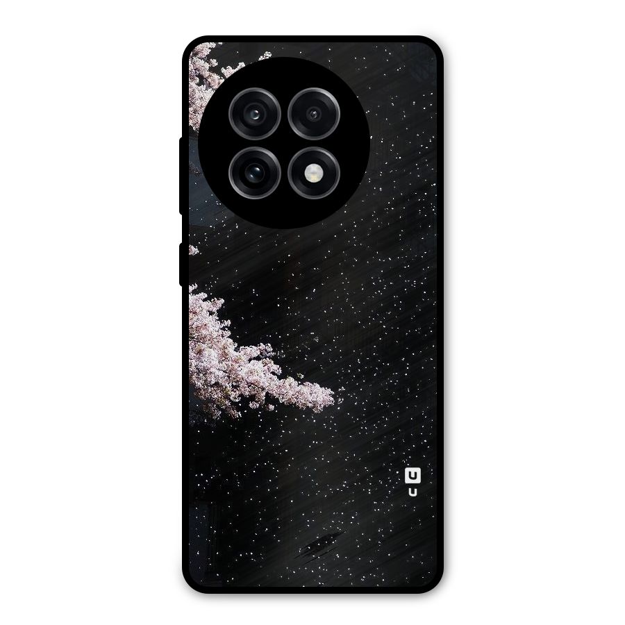 Beautiful Night Sky Flowers Metal Back Case for OnePlus 13R