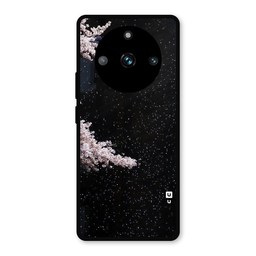 Beautiful Night Sky Flowers Metal Back Case for Realme 11 Pro Plus