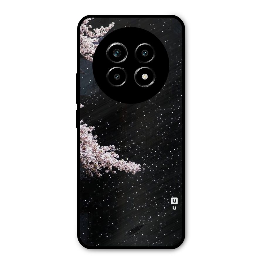 Beautiful Night Sky Flowers Metal Back Case for Realme 13 Pro