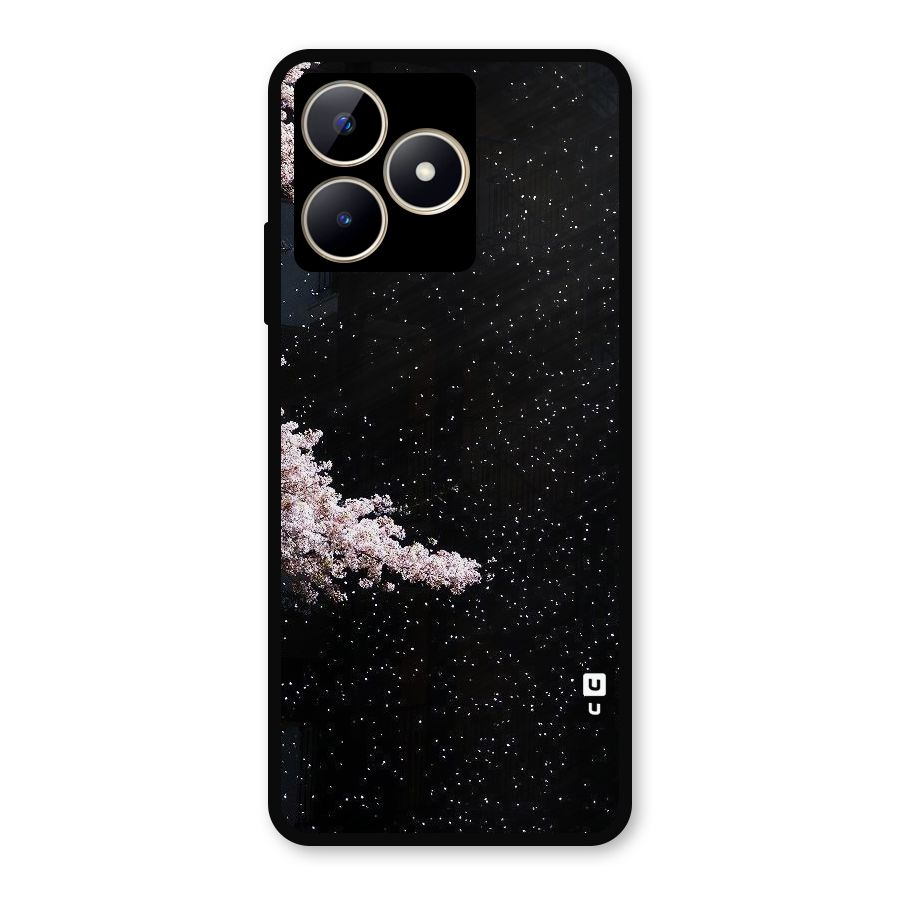 Beautiful Night Sky Flowers Metal Back Case for Realme C53