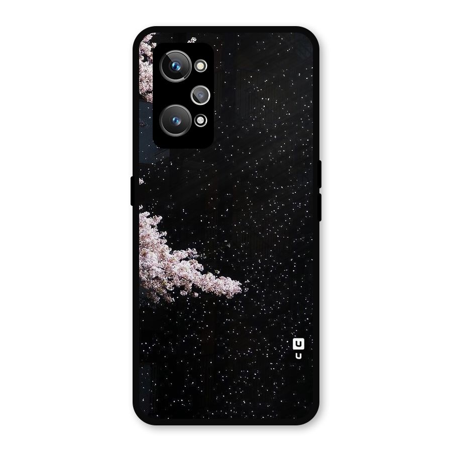 Beautiful Night Sky Flowers Metal Back Case for Realme GT 2