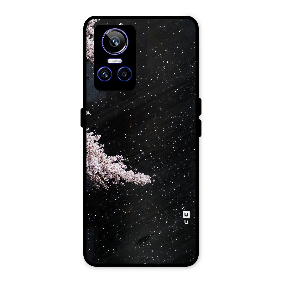 Beautiful Night Sky Flowers Metal Back Case for Realme GT Neo 3