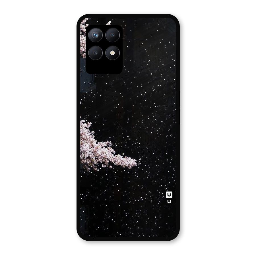 Beautiful Night Sky Flowers Metal Back Case for Realme Narzo 50