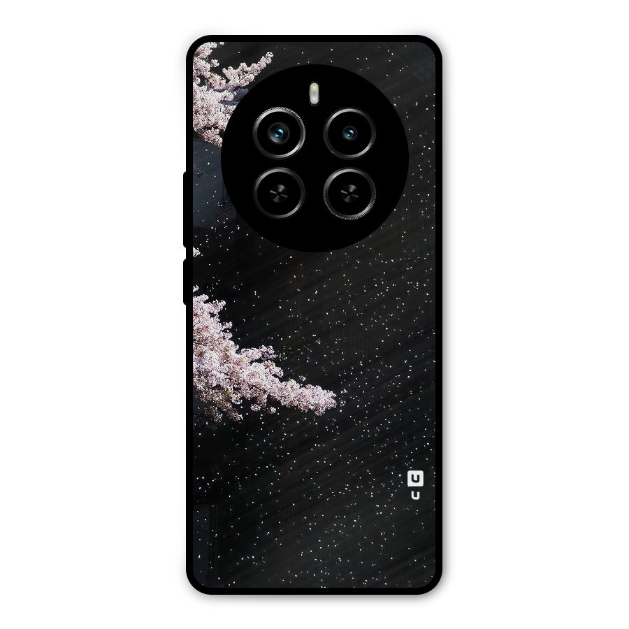 Beautiful Night Sky Flowers Metal Back Case for Realme P1 Pro