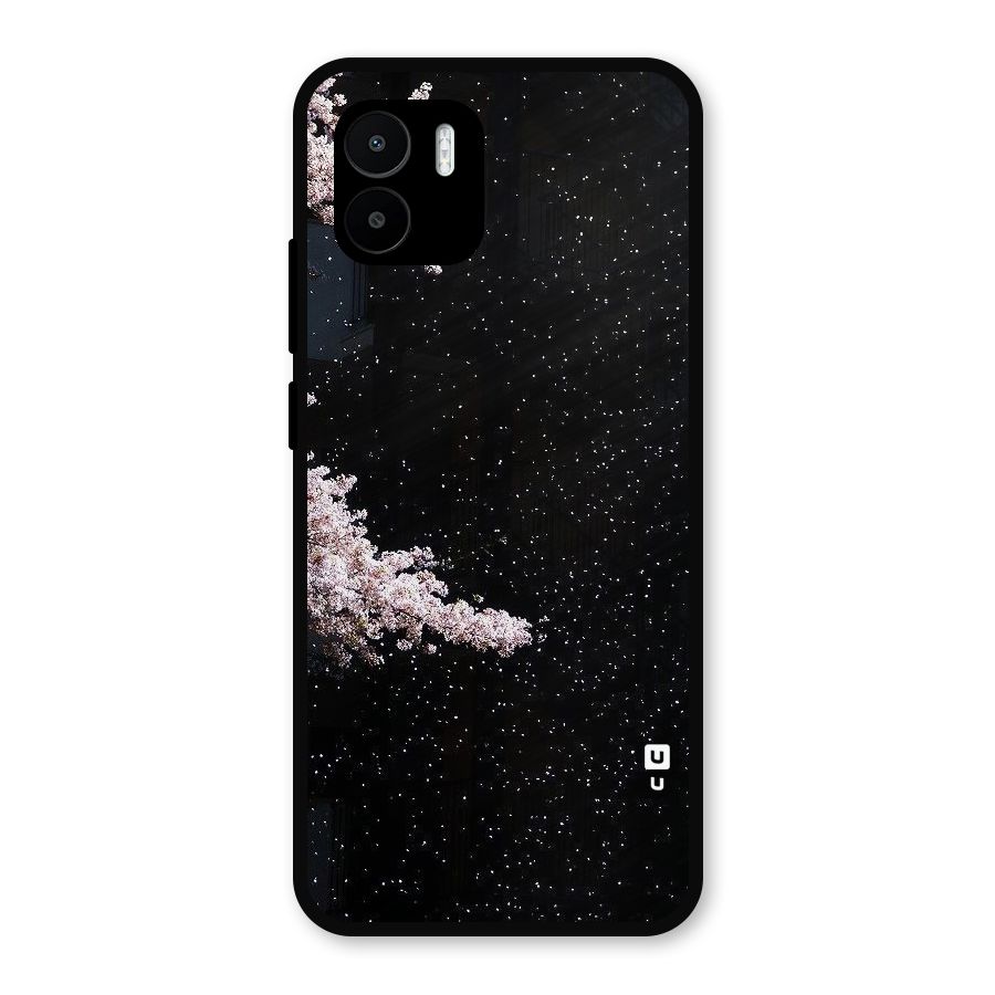Beautiful Night Sky Flowers Metal Back Case for Redmi A2