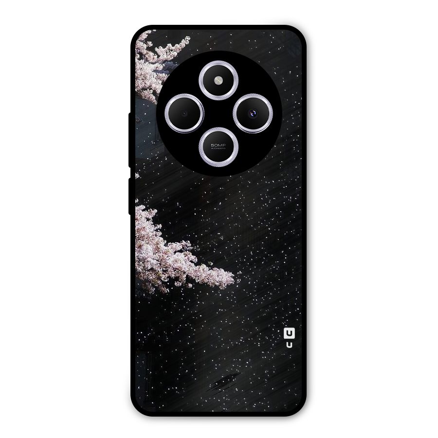 Beautiful Night Sky Flowers Metal Back Case for Redmi A4