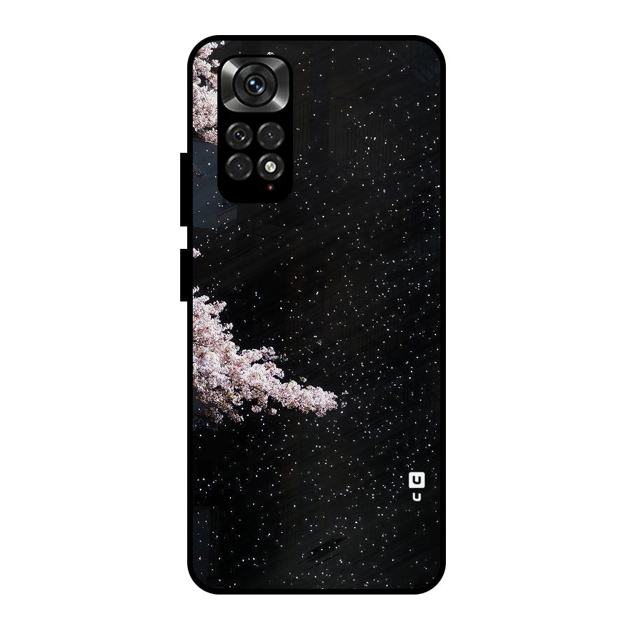 Beautiful Night Sky Flowers Metal Back Case for Redmi Note 11 Pro Plus 5G