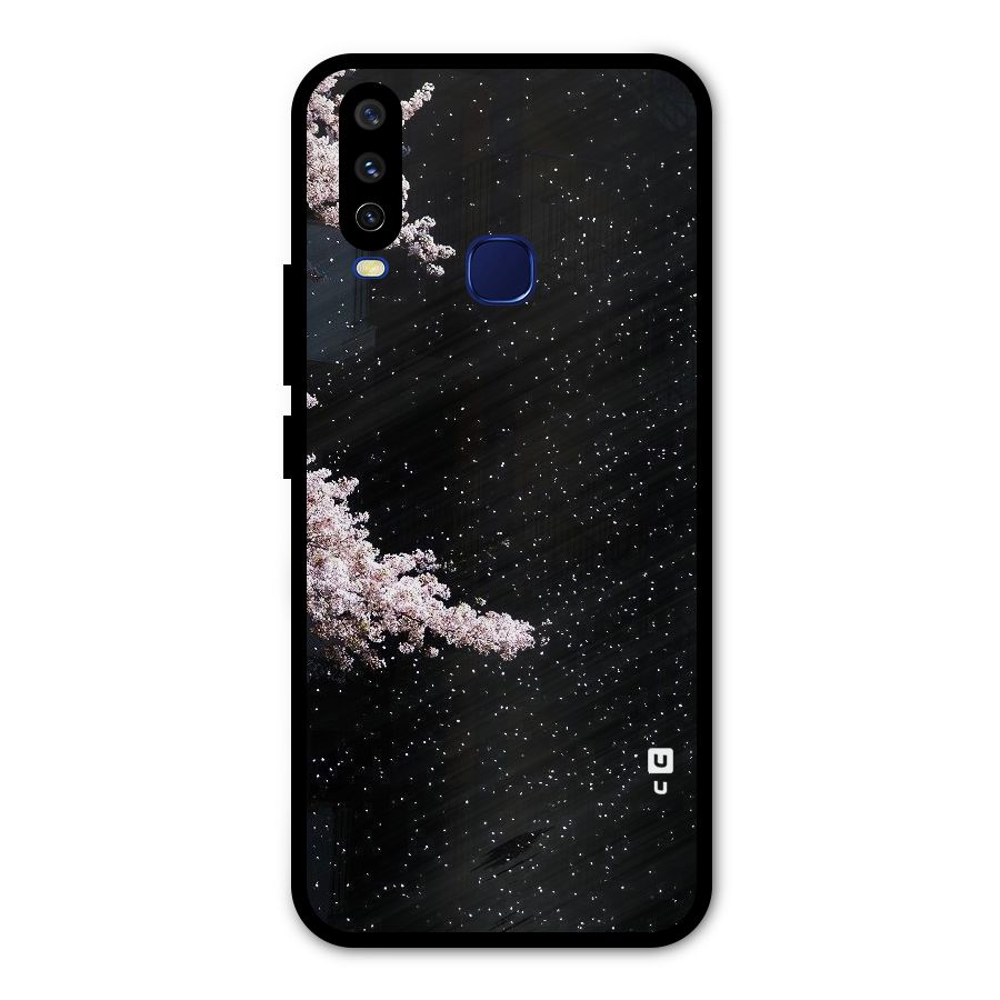 Beautiful Night Sky Flowers Metal Back Case for Vivo V17