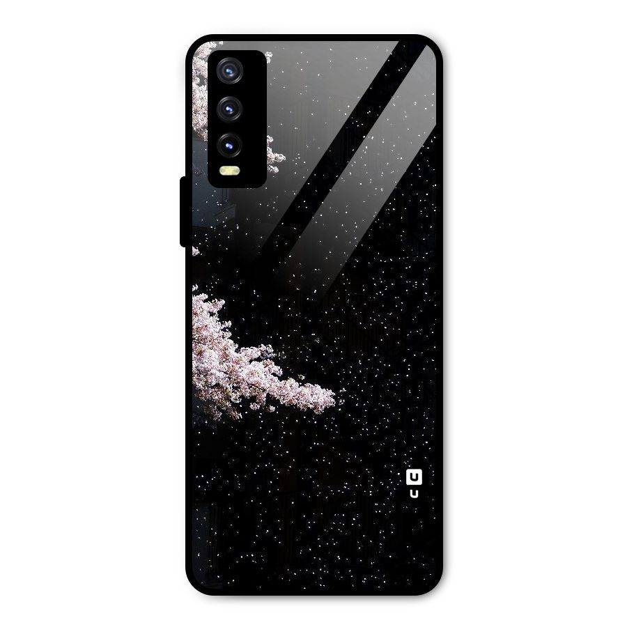 Beautiful Night Sky Flowers Metal Back Case for Vivo Y20