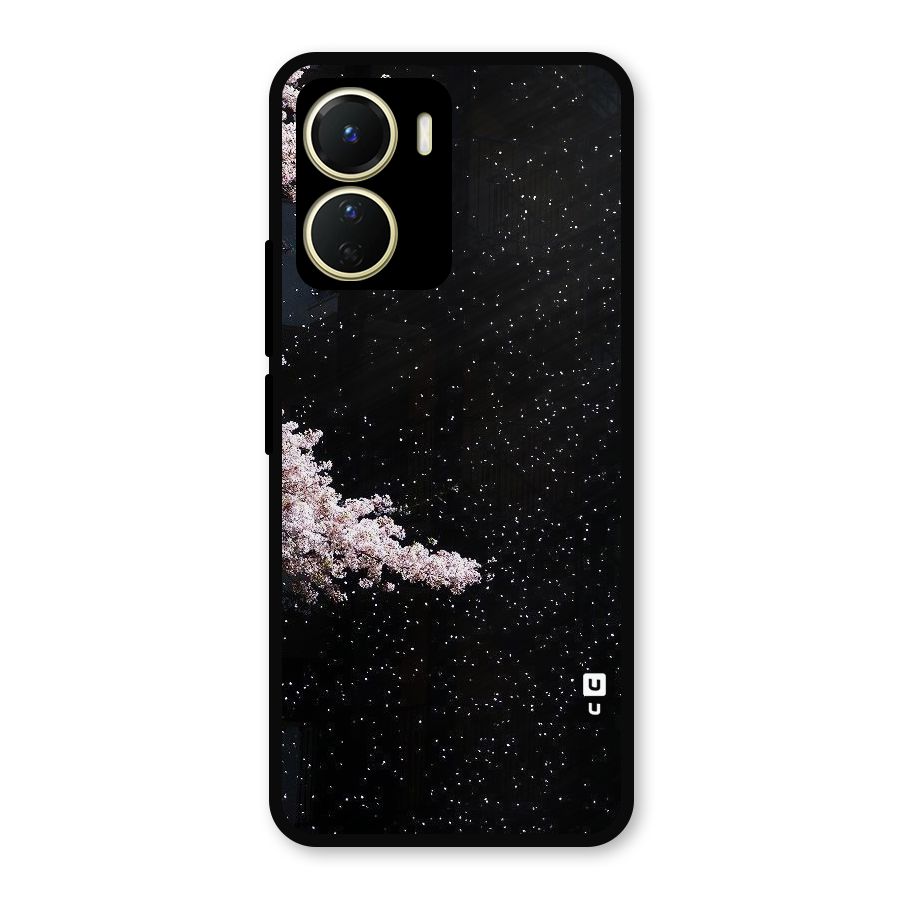 Beautiful Night Sky Flowers Metal Back Case for Vivo Y56