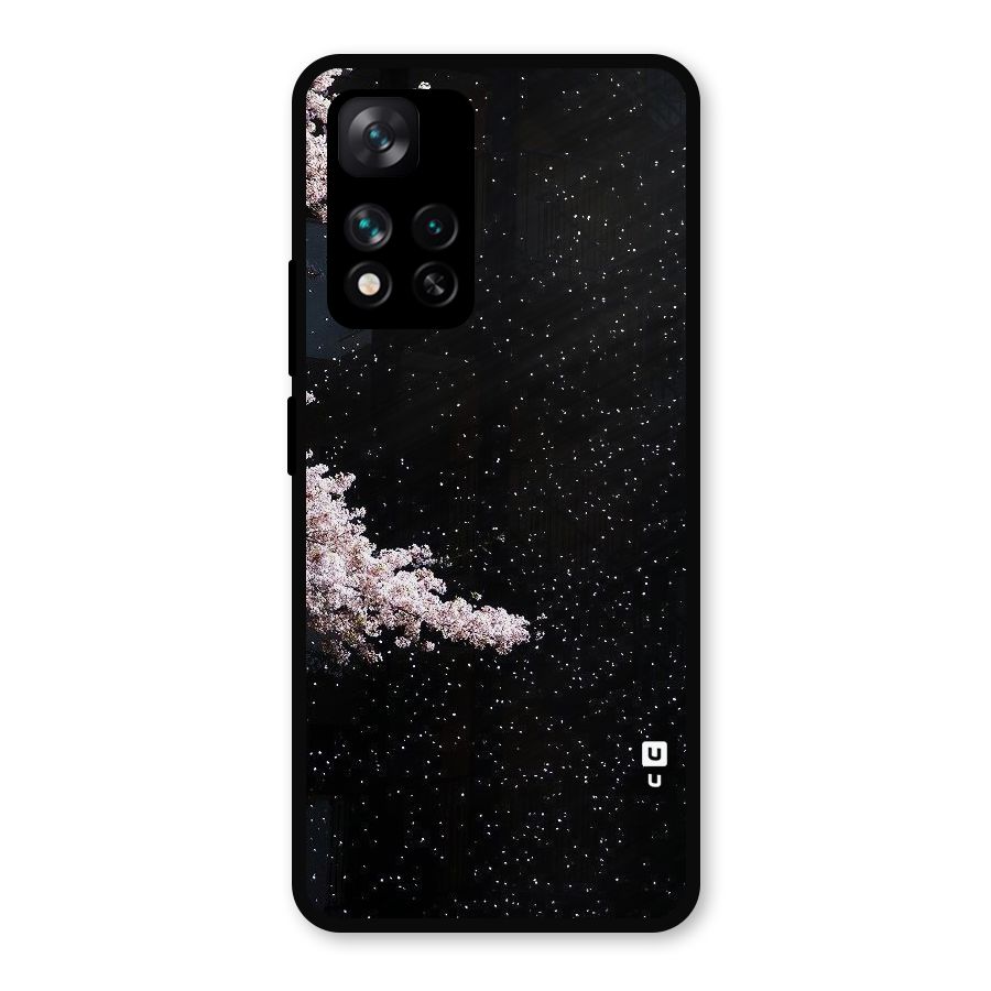 Beautiful Night Sky Flowers Metal Back Case for Xiaomi 11i 5G