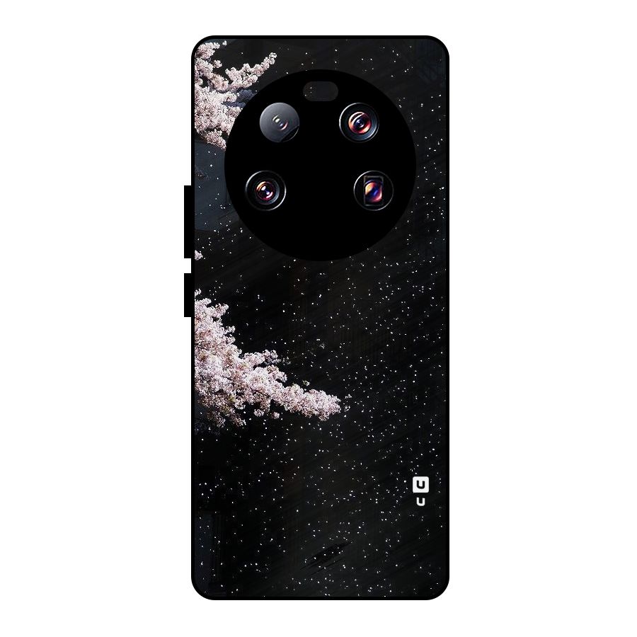 Beautiful Night Sky Flowers Metal Back Case for Xiaomi 13 Ultra