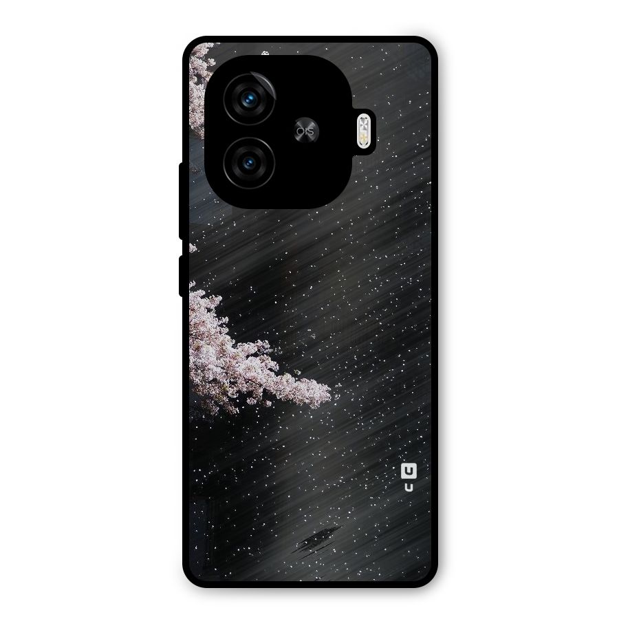 Beautiful Night Sky Flowers Metal Back Case for iQOO Neo 10R