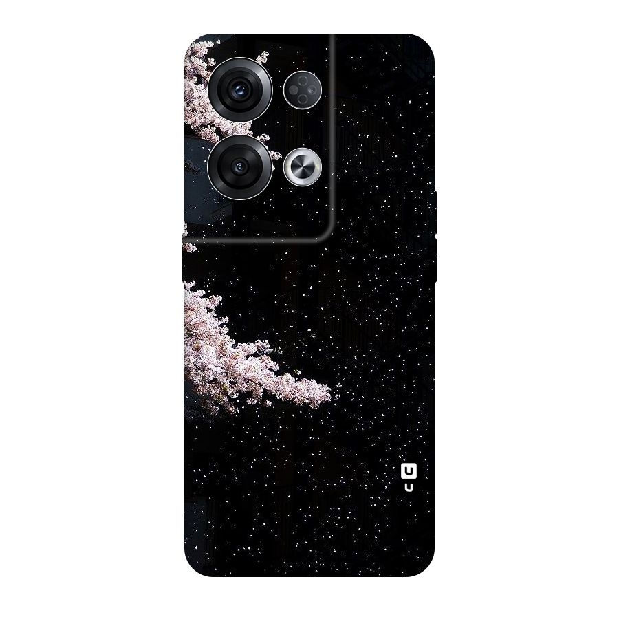 Beautiful Night Sky Flowers Original Polycarbonate Back Case for Oppo Reno8 Pro 5G