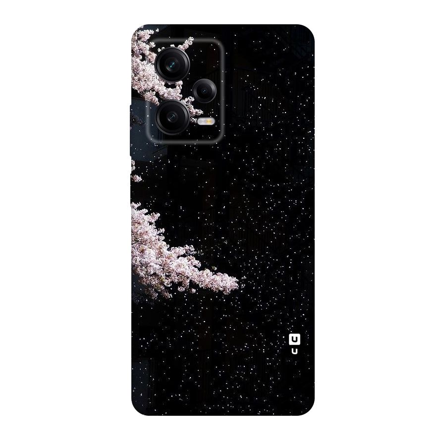 Beautiful Night Sky Flowers Original Polycarbonate Back Case for Redmi Note 12 Pro
