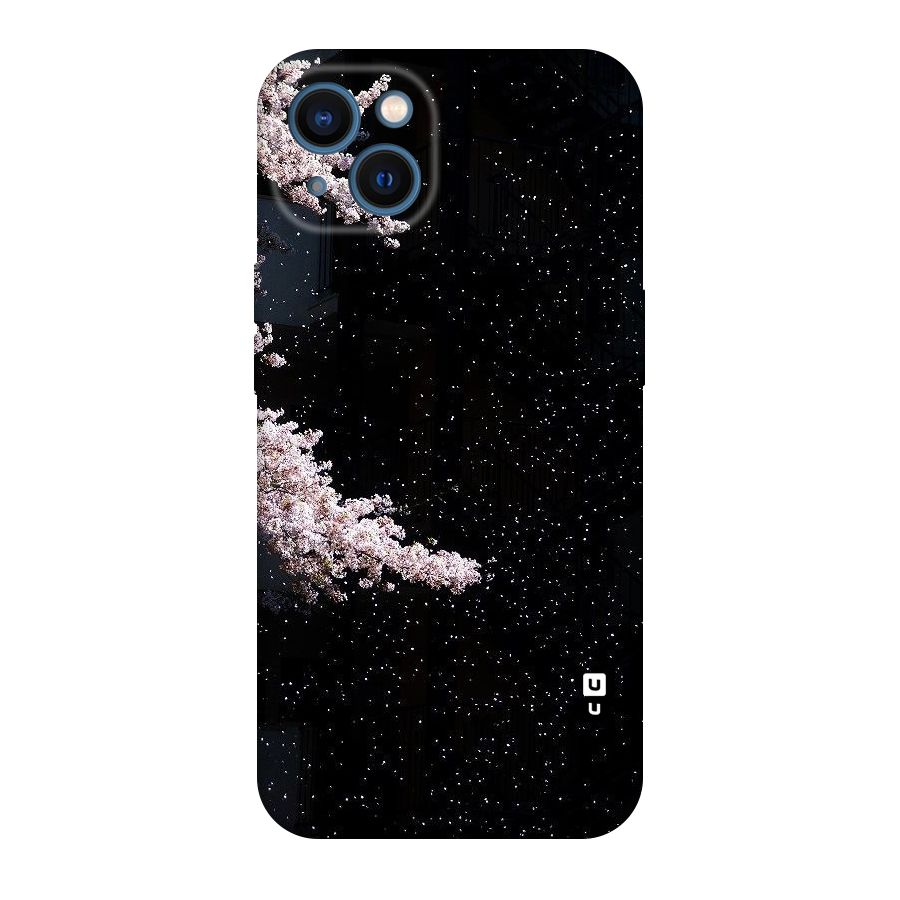 Beautiful Night Sky Flowers Original Polycarbonate Back Case for iPhone 13