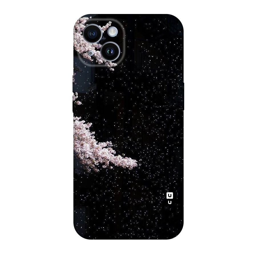 Beautiful Night Sky Flowers Original Polycarbonate Back Case for iPhone 14