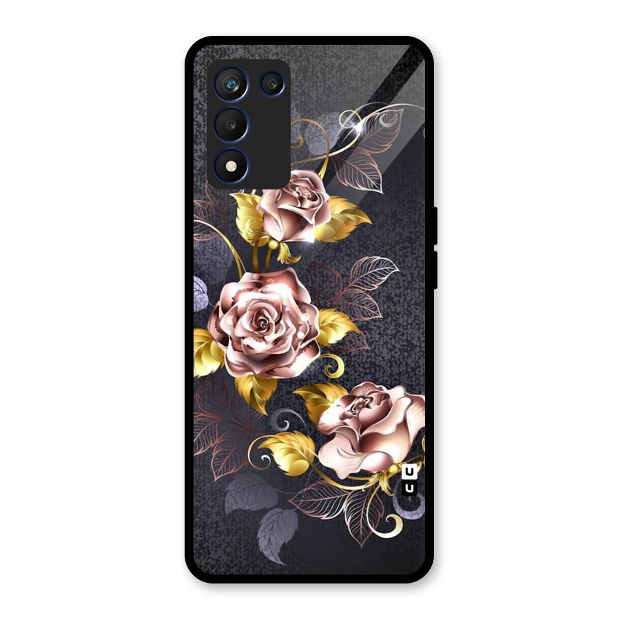 Beautiful Old Floral Design Glass Back Case for Realme 9 5G Speed