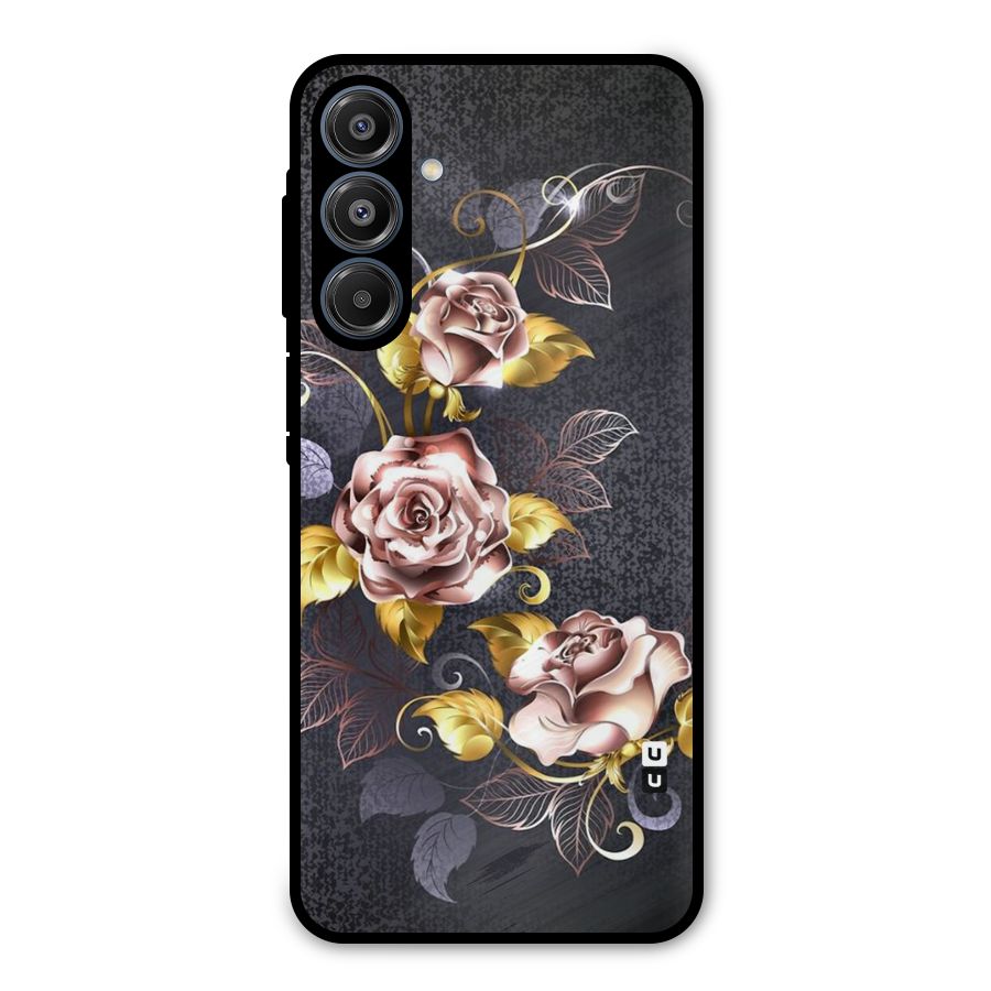 Beautiful Old Floral Design Metal Back Case for Galaxy A16 5G