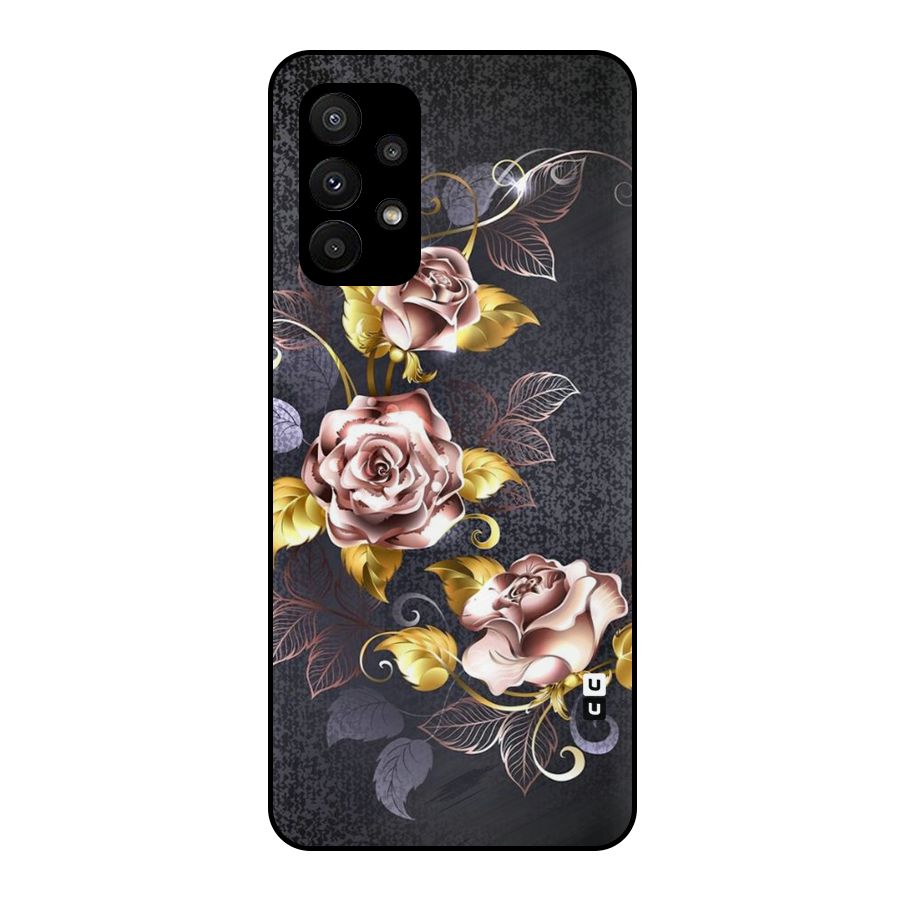 Beautiful Old Floral Design Metal Back Case for Galaxy A23