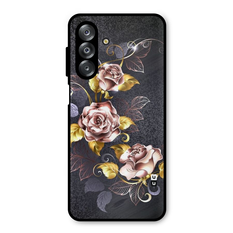 Beautiful Old Floral Design Metal Back Case for Galaxy A26