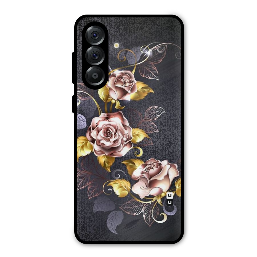 Beautiful Old Floral Design Metal Back Case for Galaxy A56