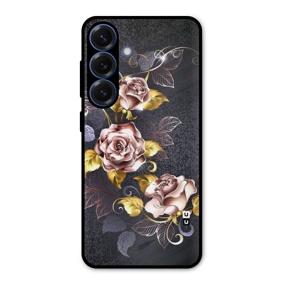 Beautiful Old Floral Design Metal Back Case for Galaxy S25