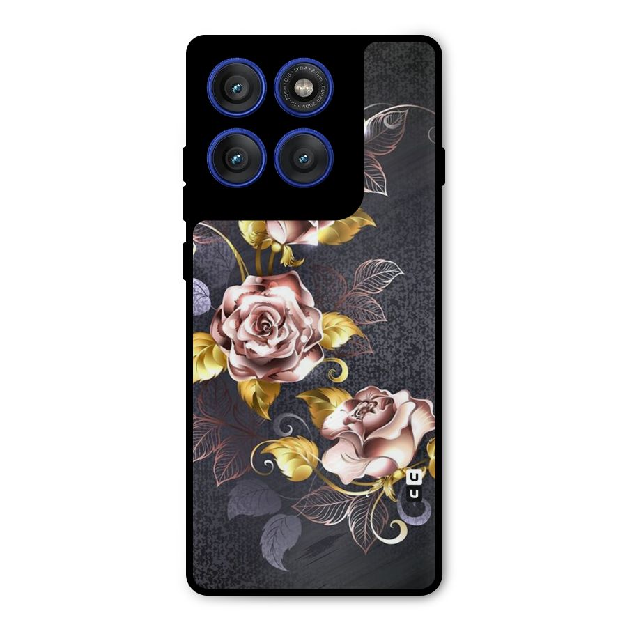 Beautiful Old Floral Design Metal Back Case for Motorola Edge 60 Pro