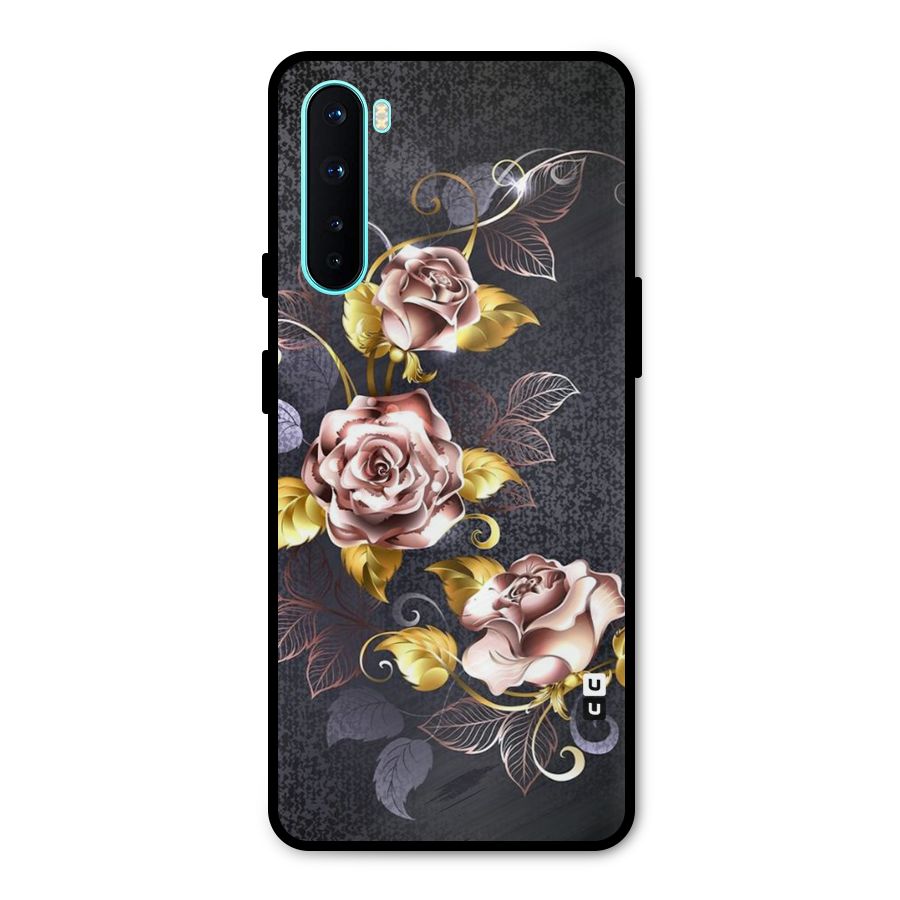 Beautiful Old Floral Design Metal Back Case for OnePlus Nord