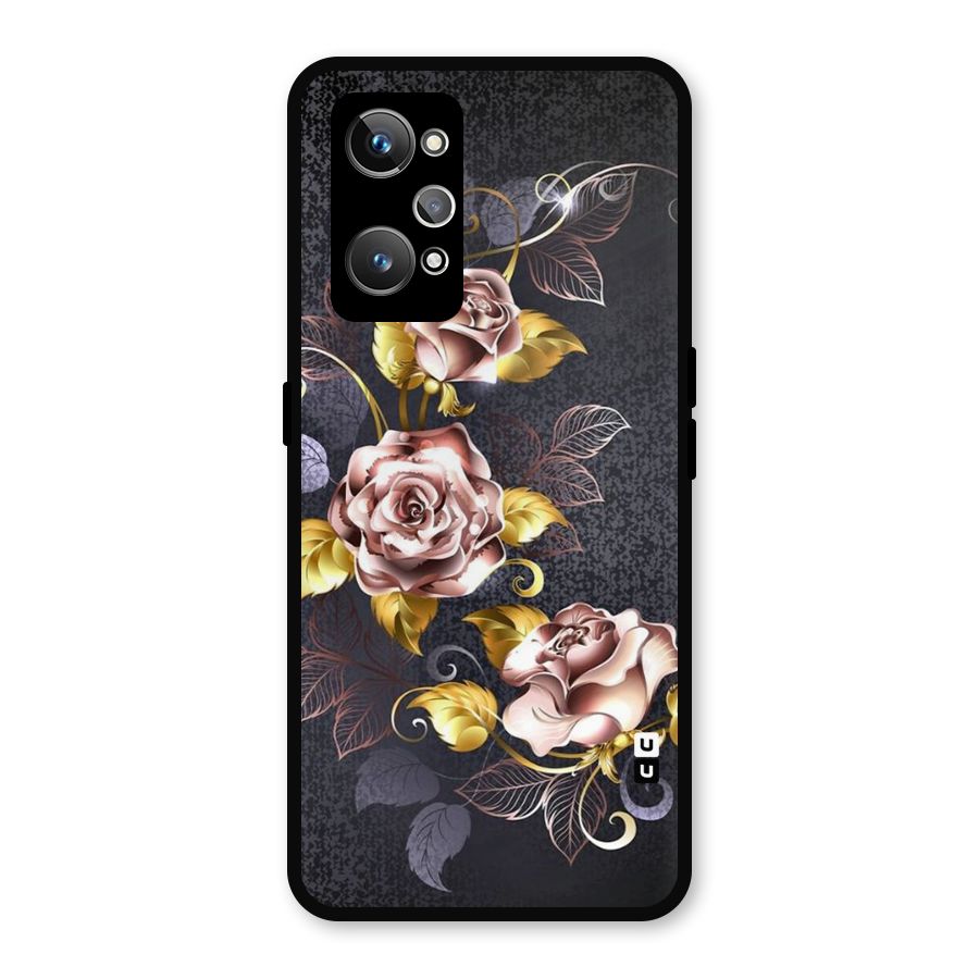 Beautiful Old Floral Design Metal Back Case for Realme GT 2