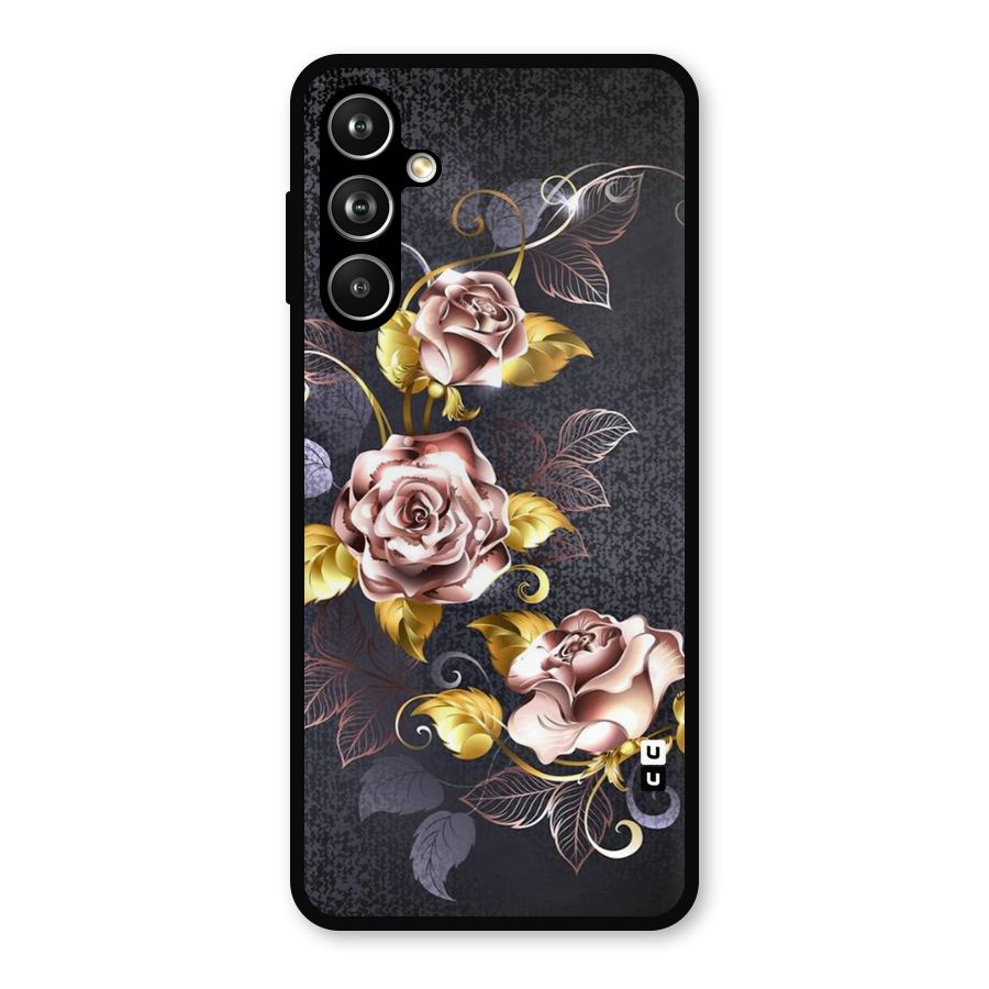 Beautiful Old Floral Design Metal Back Case for Samsung Galaxy M54