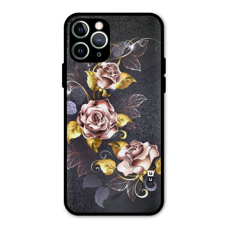 Beautiful Old Floral Design Metal Back Case for iPhone 11 Pro Max
