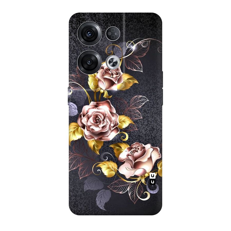 Beautiful Old Floral Design Original Polycarbonate Back Case for Oppo Reno8 Pro 5G