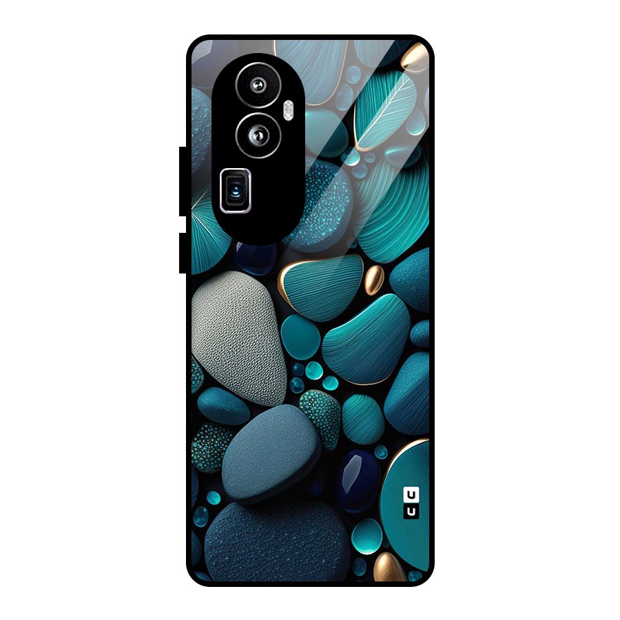 Beautiful Pebble Stones Glass Back Case for Oppo Reno10 Pro Plus